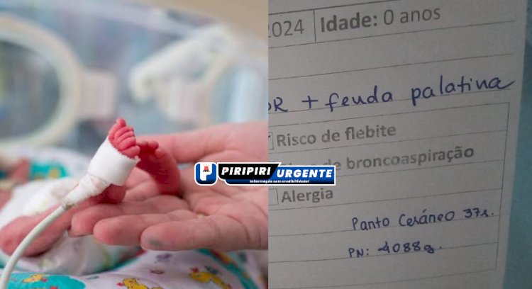 Em Piripiri, bebê prematuro aguarda vaga para ser transferido para maternidade em Teresina