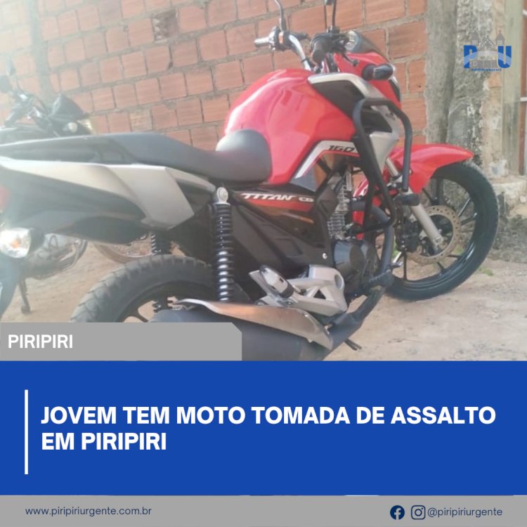 Jovem tem moto tomada de assalto em Piripiri